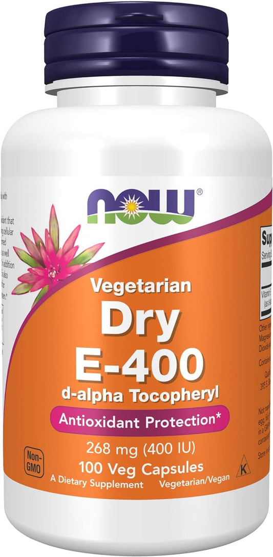 NOW Supplements, Vitamin E-400 IU D-Alpha 100 Veg