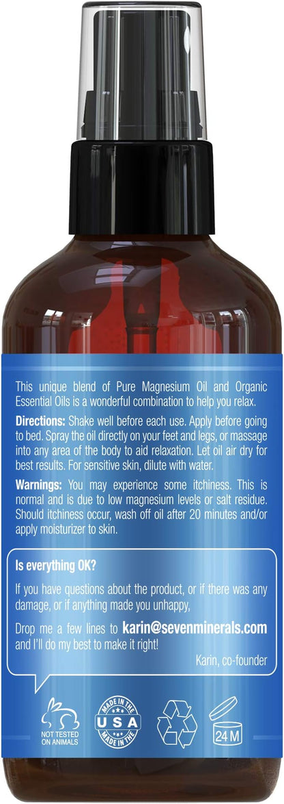 Seven Minerals Good Night Magnesium Spray, (4 fl