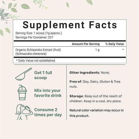 Micro Ingredients Organic Schisandra Extract Powder, 8 Ounce,