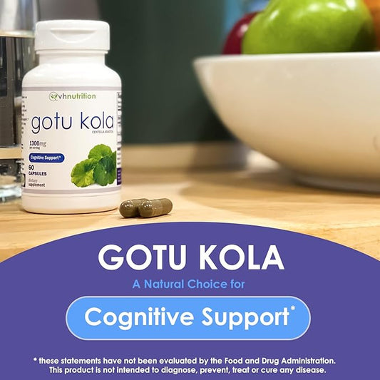 VH Nutrition GOTU KOLA 1300mg Centella 60 Capsules