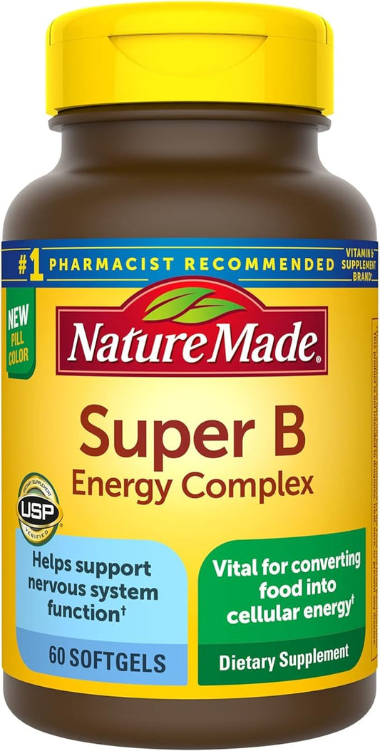 Super B Energy Complex, Dietary Supplement 60 Softgelss,…
