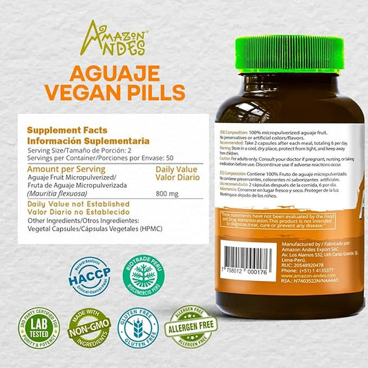 Aguaje Capsules l Buriti 100 vegan