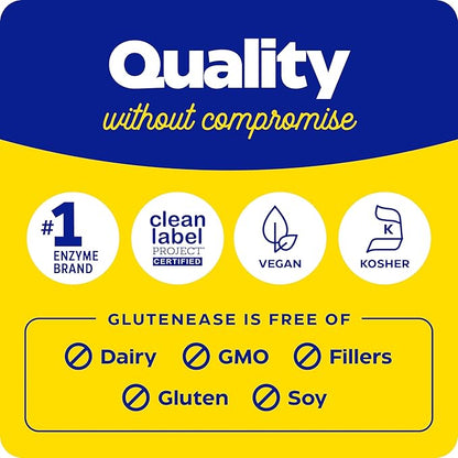 Enzymedica GlutenEase, Digestive Enzymes for Food 120 Count