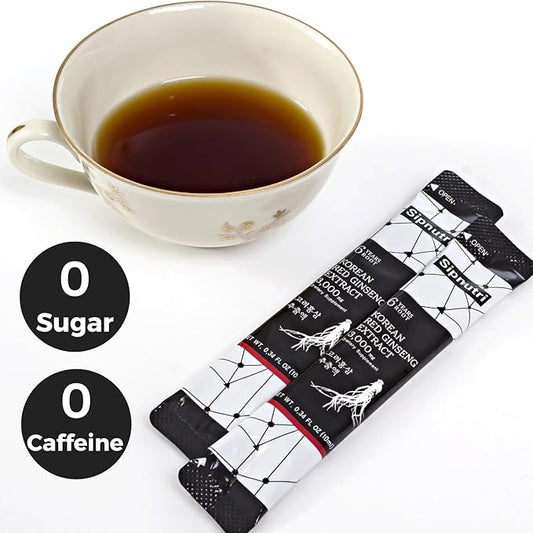 Korean Red Panax Ginseng Extract Liquid 3000 mg, 100% Pure 10 ml 30 Packets