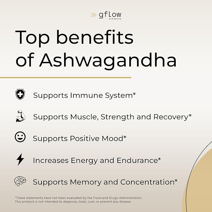 Ashwagandha Supplements - ashwagandha Powder Capsules Extra Strength 6000mg with Black Pepper | Mood Support, Focus, Energy Support | Vegan Friendly, Non-GMO, USA Made