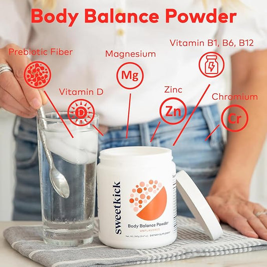 Sugar Craving Suppressant - Multivitamin Powder, Stop Sugar Cravings Supplement, Prebiotic Powder, Prebiotic Drink and Gut Health Powder - Prebiotic Blend, Unflavored (30 Servings)