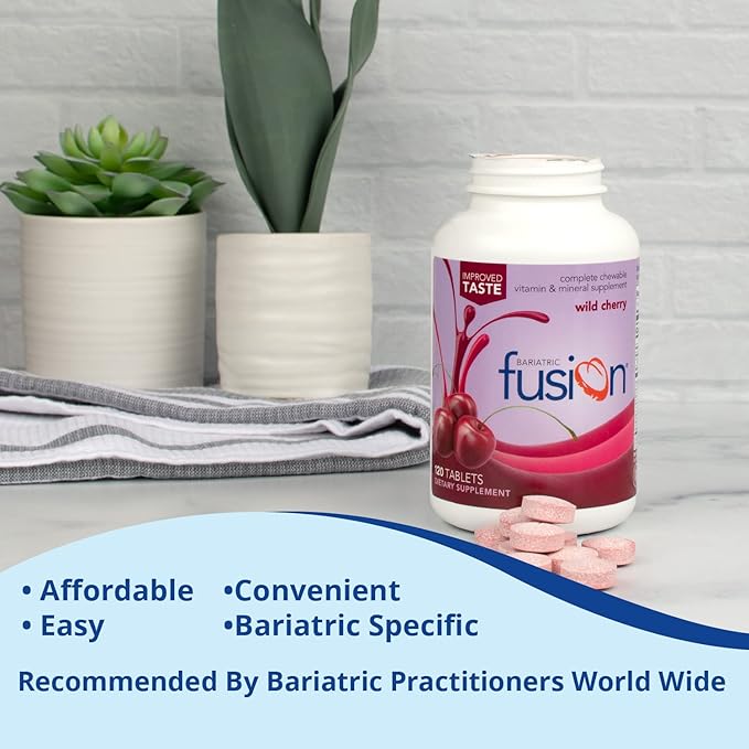 Bariatric Fusion Wild Cherry Complete Chewable 120 Tablets