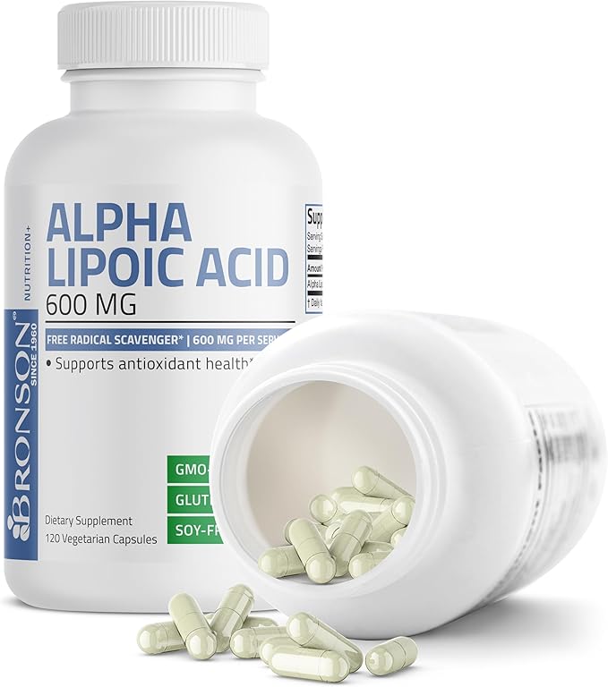 Bronson Alpha Lipoic Acid 600 MG 120 Vegetarian (60 Servings)