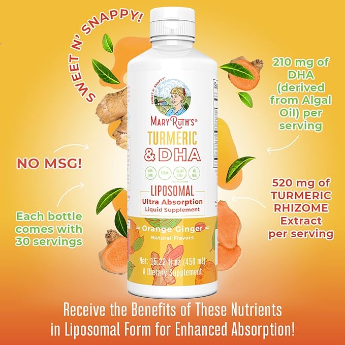 MaryRuth's | Liposomal Turmeric & DHA 15.22 oz