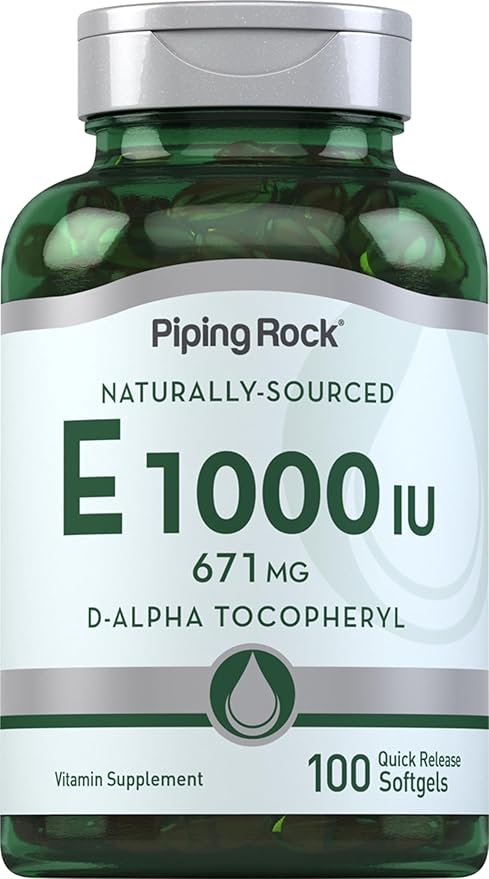 Piping Rock Vitamin E 1000 IU 671mg | 100 Softgel