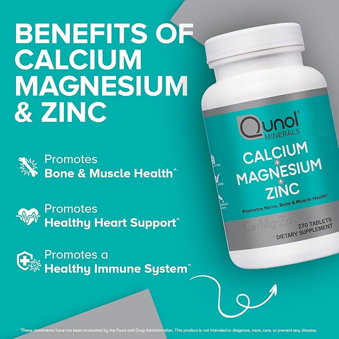 Qunol Calcium 3 in 1 Tablets 270 Count