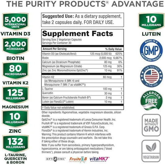 Purity Products Dr. Cannell's Advanced Vitamin 60 Vegetarian
