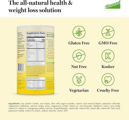 Almased Meal Replacement Shake 6 Pack Free,17.6 oz (6 Pack)