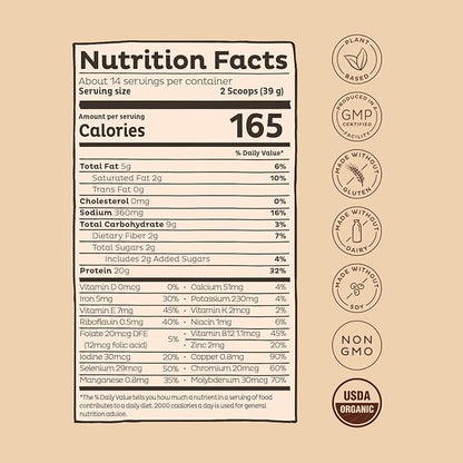 KOS Plant Based Protein Powder, No 14 Servings