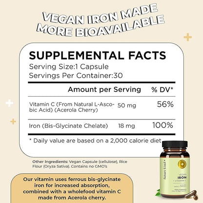 Future Kind Vegan Iron Supplement (30 Iron