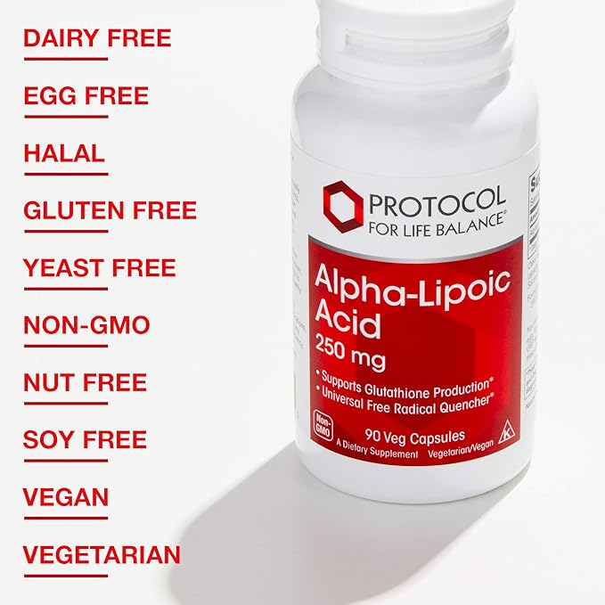 Protocol Alpha-Lipoic Acid 250mg 90 Veg