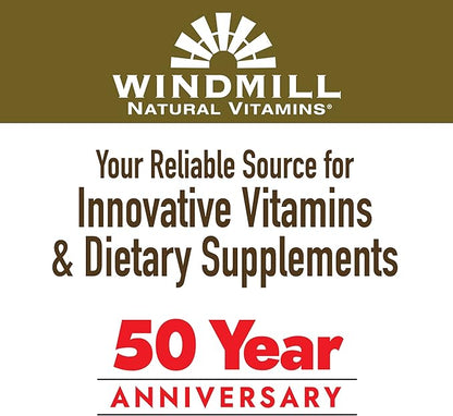Windmill Natural Vitamins Vitamin C 500 50 Tablets, 50 Servings