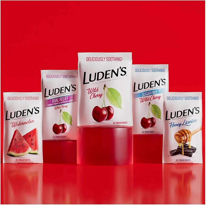 Ludens Soothing Throat Drops, Green Apple, 25 ct 1)