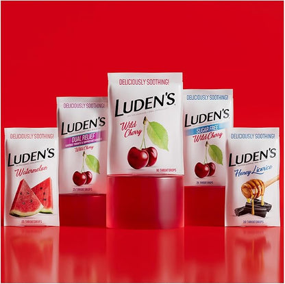Ludens Soothing Throat Drops, Green Apple, 25 ct 1)