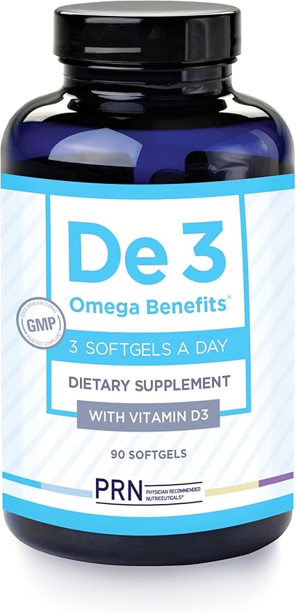 PRN De3 Dry Eye Omega 3 2240mg EPA Improved-Burpless-1 serving, 1-month supply
