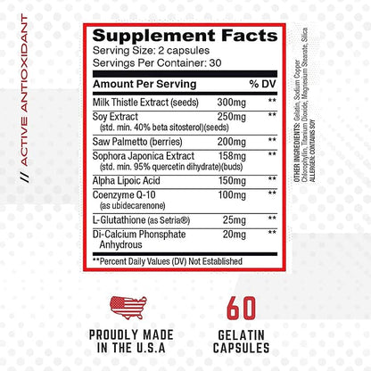 Purus Labs Organ Shield Active Antioxidant 30 Servings, 60 Gelatin