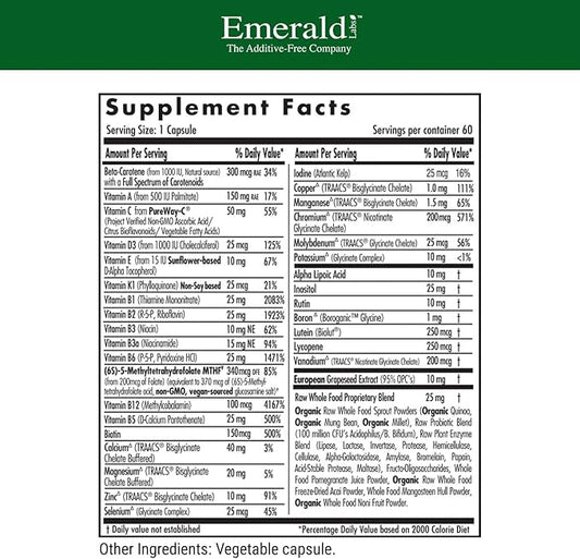 EMERALD LABS Complete 1-Daily Multi 60 Vegetable