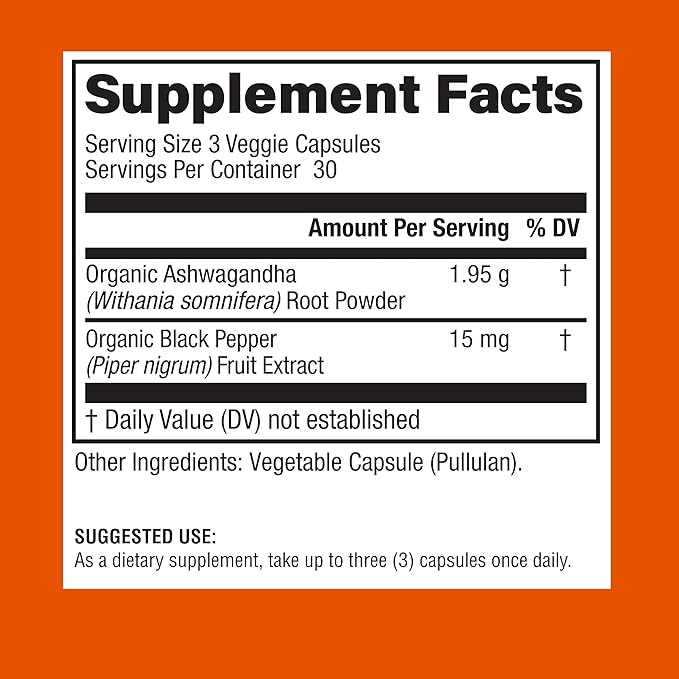 Physician's CHOICE Ashwagandha Supplement 1950mg of 90 Veggie