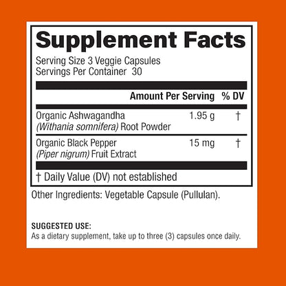 Physician's CHOICE Ashwagandha Supplement 1950mg of 90 Veggie