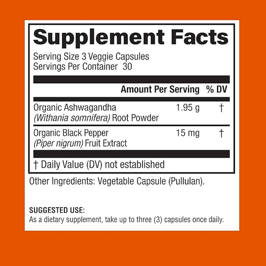 Physician's CHOICE Ashwagandha Supplement 1950mg of 90 Veggie