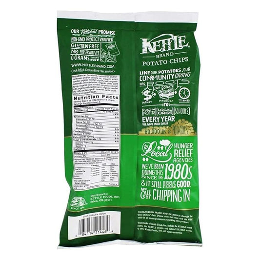 Kettle Foods Chip Potato Sour Cream & Onion, 5 oz