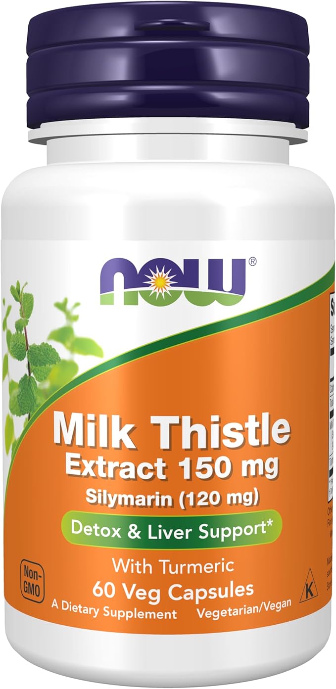 NOW Supplements, Silymarin Milk Thistle Extract 150 mg 60 Veg