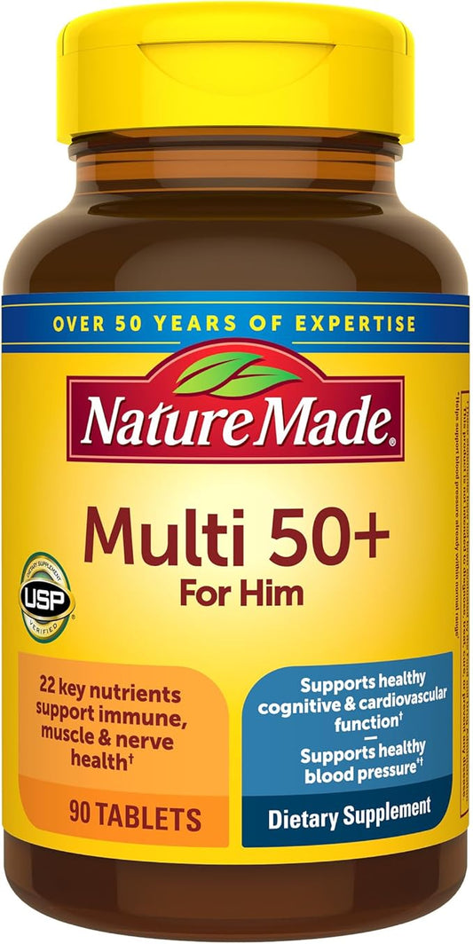 Nature Made Multivitamin For Him 50+, 90 Tablets, 90 Day