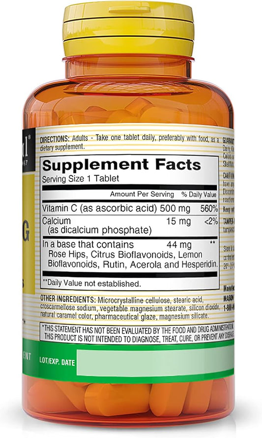 MASON NATURAL Vitamin C 500 mg 90 Tablets 3)