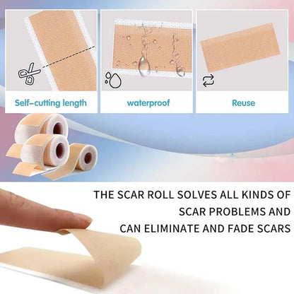 Silicone Scar Sheets,LXIANGN Medical Grade Silicone (1.5”x 120”Roll) 120”Roll)