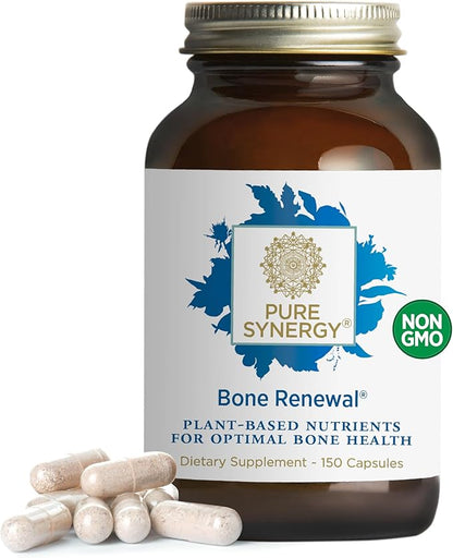 PURE SYNERGY Bone Renewal D3, K2, K2, Magnesium, (150 Capsules)