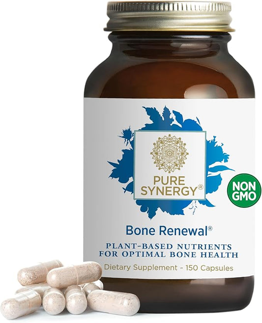 PURE SYNERGY Bone Renewal D3, K2, K2, Magnesium, (150 Capsules)