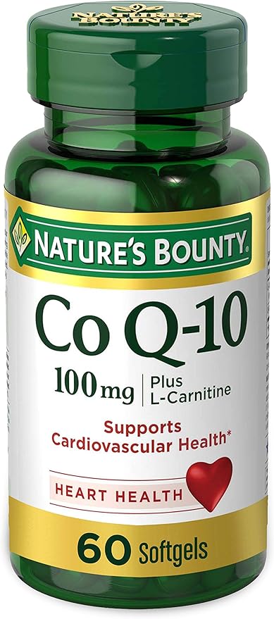 Nature's Bounty CoQ10, Dietary Supplement, Supports 100mg Plus 60 Softgels