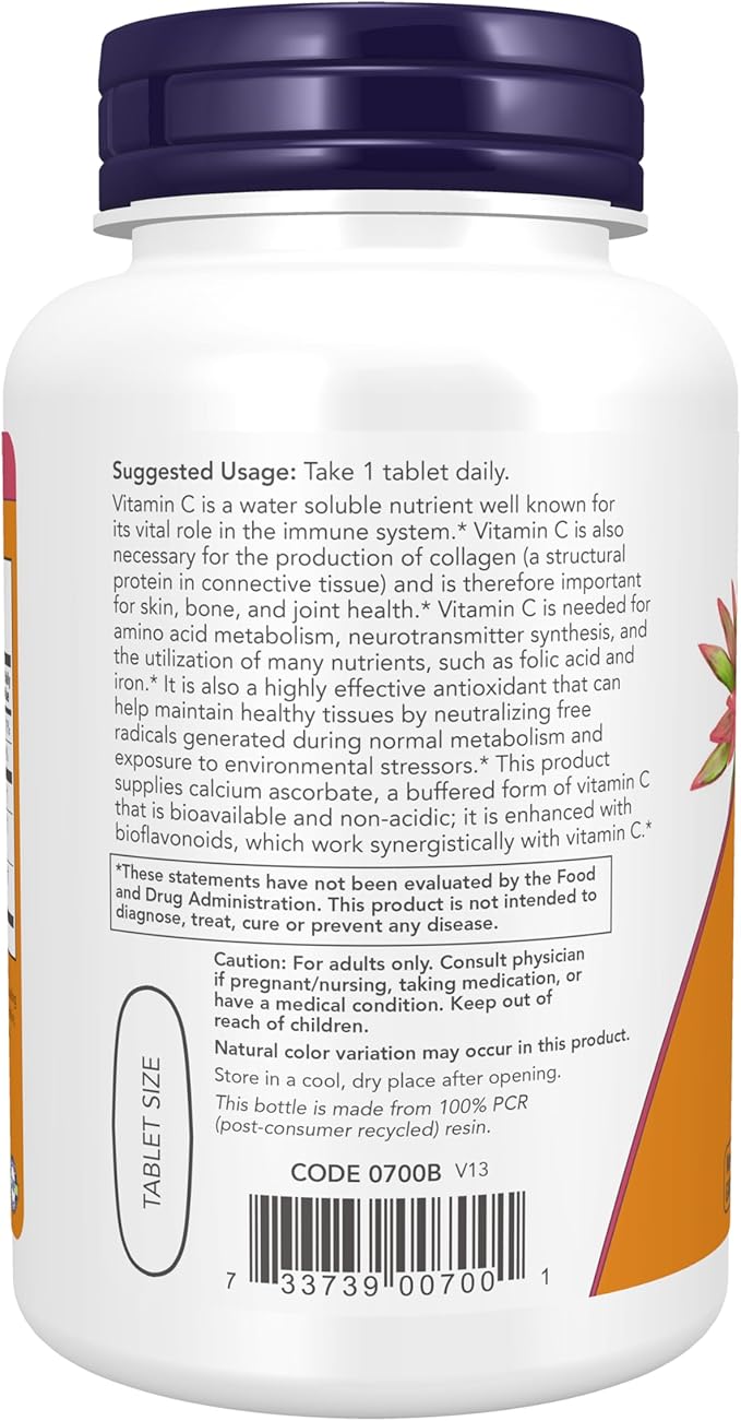 NOW Supplements, Vitamin C-1000 Complex 250 mg 90 Tablets