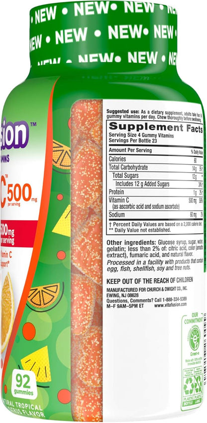Vitafusion Extra Strength Power C Gummy (1) Vitamins, 92 Count 2)
