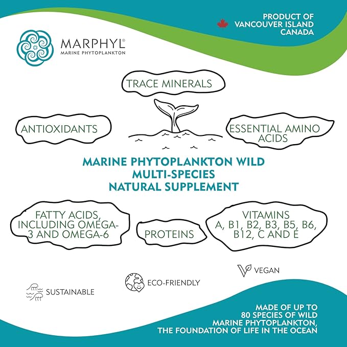 MARPHYL Marine Phytoplankton Wild Multi Species 150 mg 30 vegan