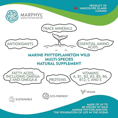 MARPHYL Marine Phytoplankton Wild Multi Species 150 mg 30 vegan