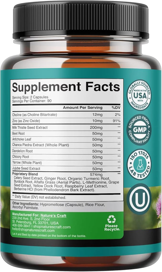 Liver Cleanse and Detox & Repair Formula 180 Count