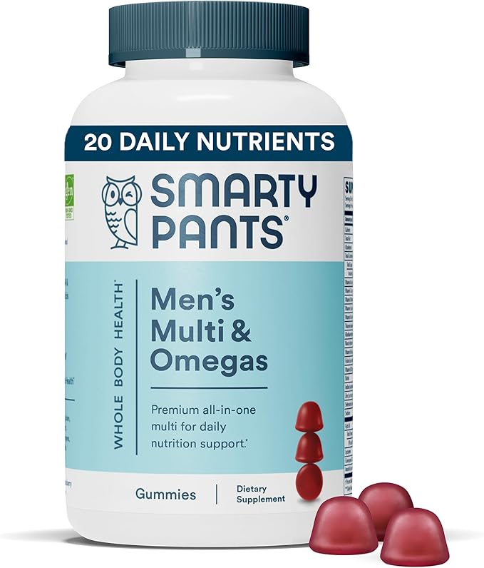 SmartyPants Organic Toddler Multivitamin Gummies: Probiotics, 3 (ALA), D3, C 3 Fish CoQ10