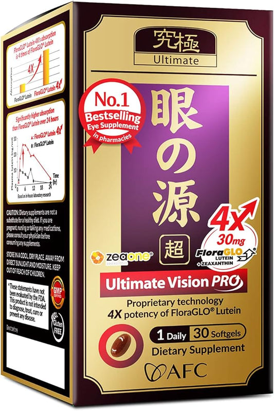AFC Japan Ultimate Vision PRO 4X, Zeaxanthin, 30 count