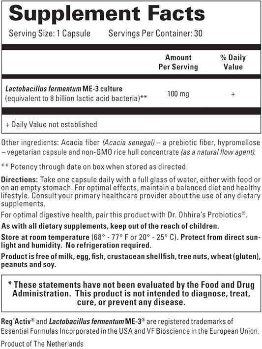 Reg'Activ Essential ME-3, 30 Capsules. A