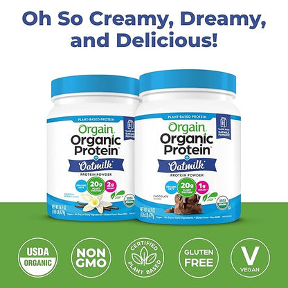 Orgain Organic Vegan Protein Powder + 20g Plant 1.05lb