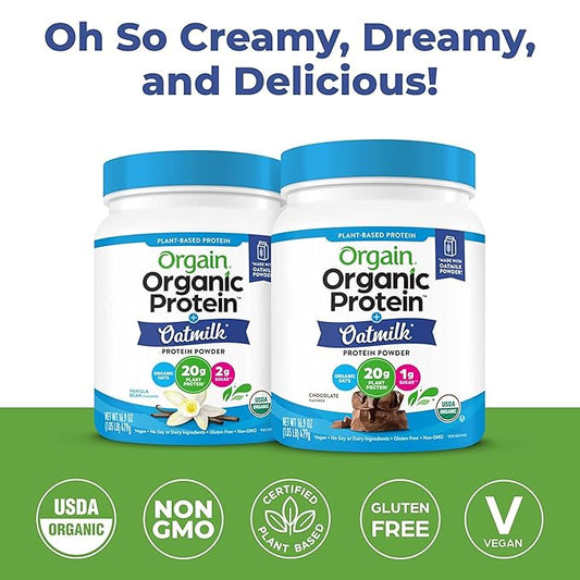 Orgain Organic Vegan Protein Powder + 20g Plant 1.05lb