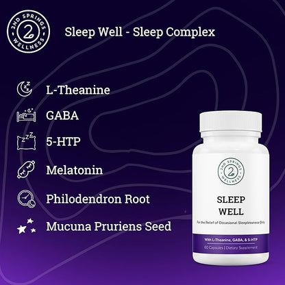 Sleep Well Calmness & Relaxing Support Formula 60 Capsules