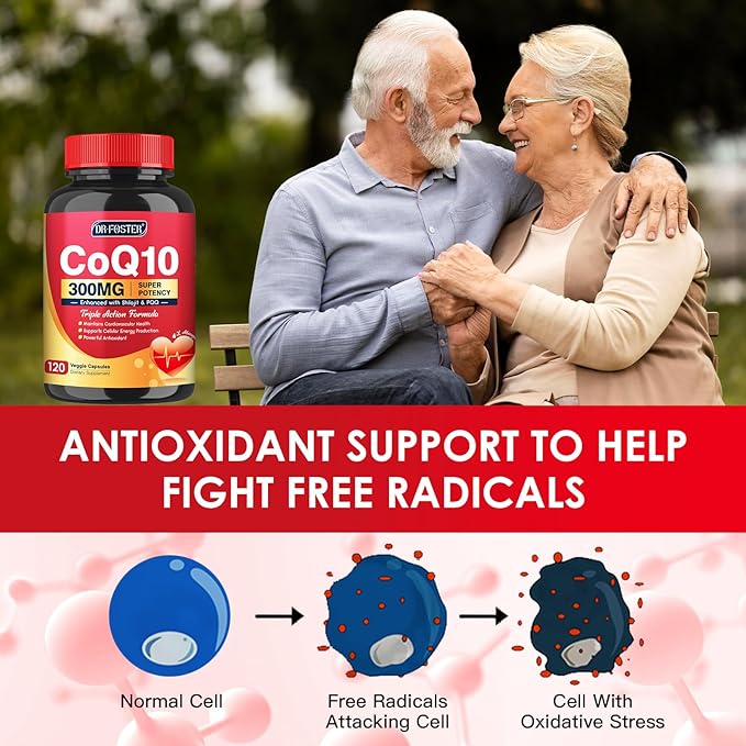 CoQ10 300mg with PQQ & Shilajit Q10 Supplements 120 Capsules