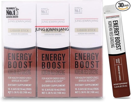 JungKwanJang Korean Red Panax Ginseng (1000mg) 30 Count